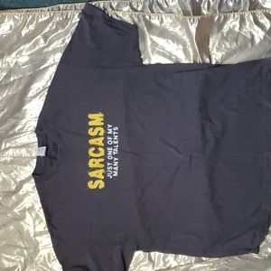 "SARCASM JUST ONE OF MY MANY TALENTS" Men's Tee Size 2XL